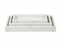 Present Time Schaal Marble Medium wit