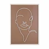 Present Time Schilderij Art Line Drawing groot