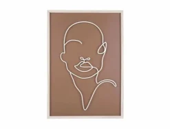 Present Time Schilderij Art Line Drawing groot
