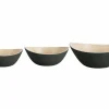 Present Time Set van 3 schalen Puro Oval Zwart