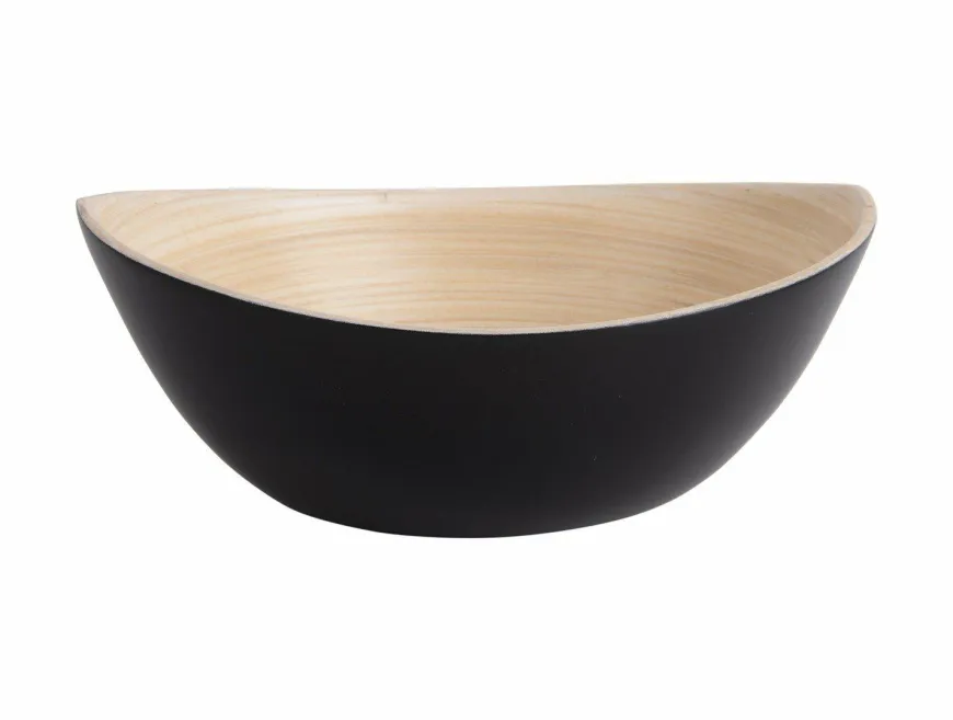 Present Time Set van 3 schalen Puro Oval Zwart