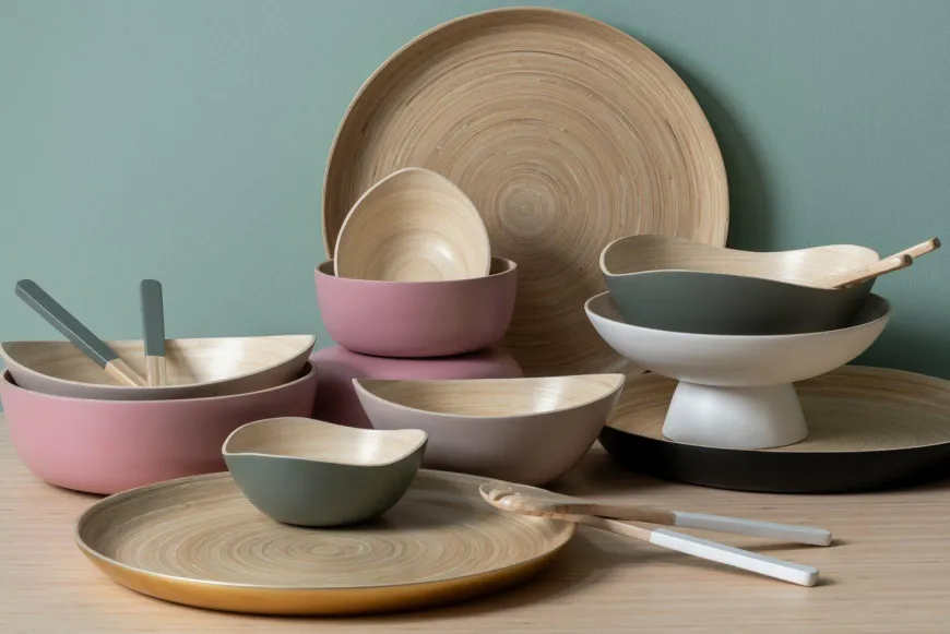 Present Time Set van 3 schalen Puro Oval Zwart