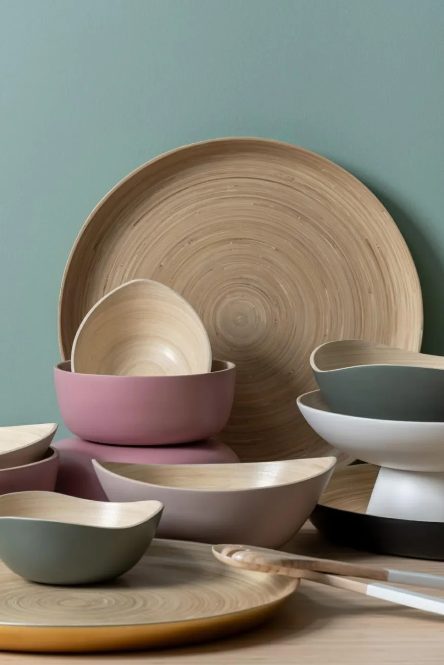 Present Time Set van 3 schalen Puro Oval Zwart