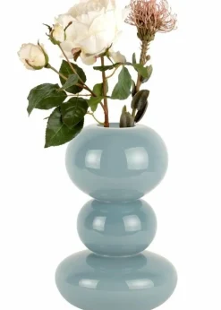 Present Time Vaas Bubbles glas groot lichtblauw