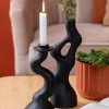 Present Time Vaas Organisch Swirls zwart