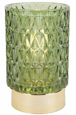 Present Time Votive LED Diamond groen