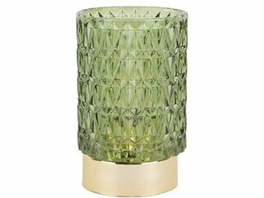 Present Time Votive LED Diamond groen