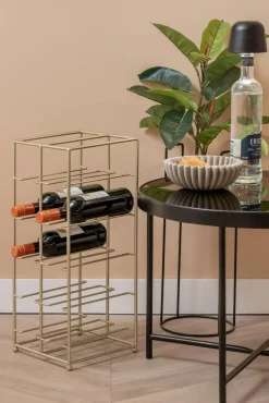 Present Time Wijnrek Dual Floor metaal goud