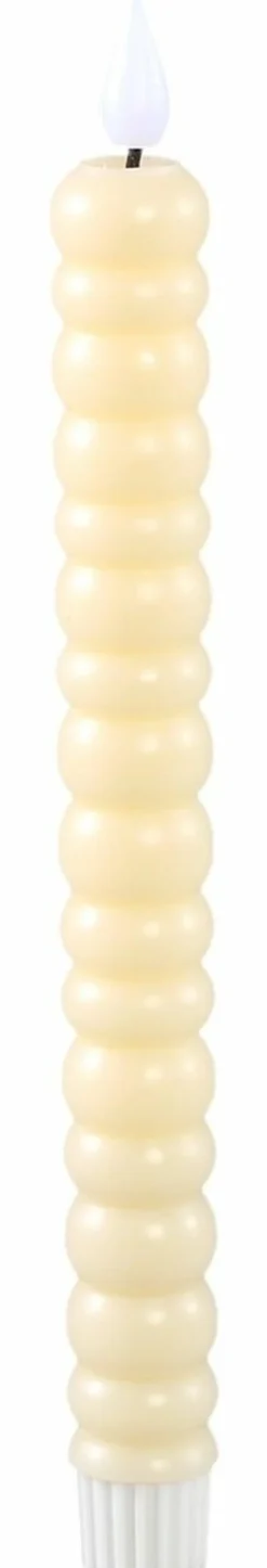 PTMD Dinerkaars LED bulbs beige met beweegbare vlam – 2 stuks