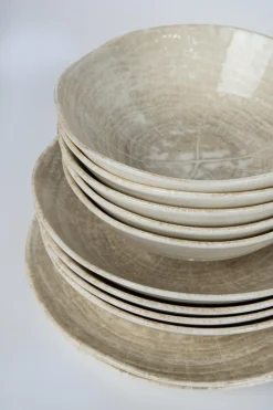 PTMD Dinerbord Kaylaa Blauw creme rond S - 23 cm