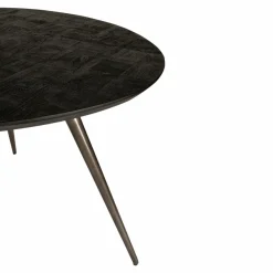 PTMD Eettafel Fieron Acacia zwart organisch 110 cm