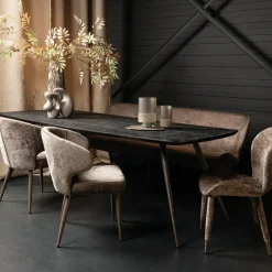 PTMD Eettafel Fieron Acacia zwart ovaal 240 cm