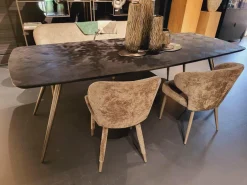 PTMD Eettafel Fieron Acacia zwart ovaal 240 cm