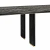 PTMD Eettafel Liber mango zwart gouden poot 240 cm