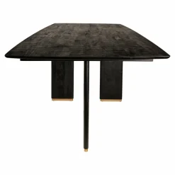 PTMD Eettafel Liber mango zwart gouden poot 280 cm
