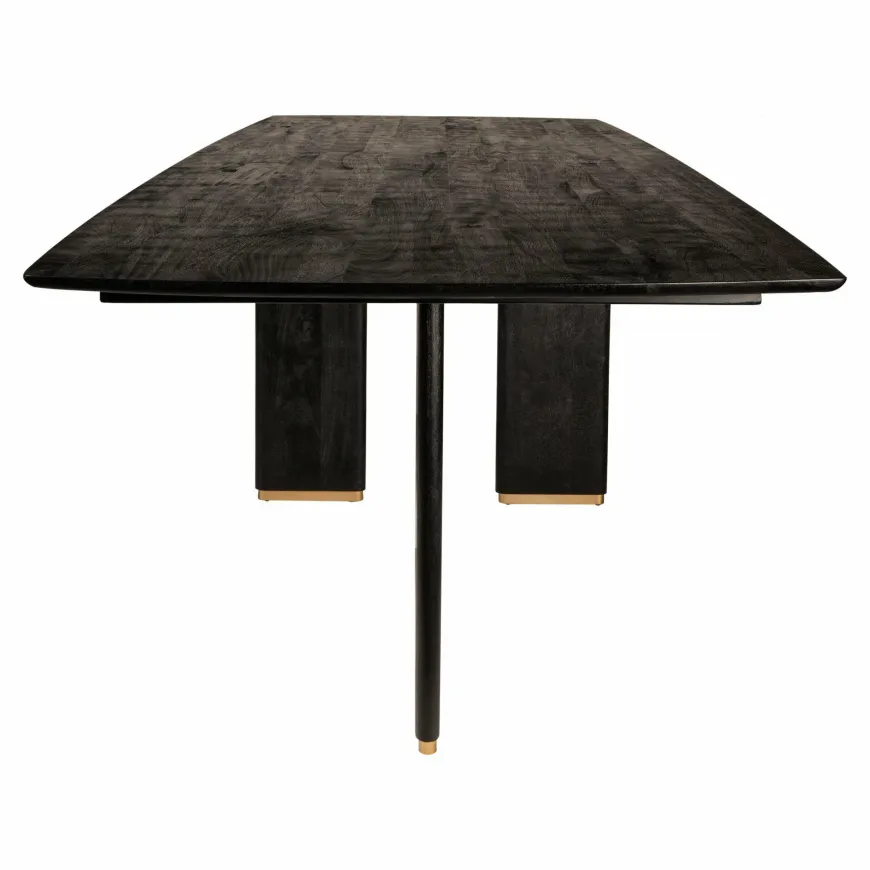PTMD Eettafel Liber mango zwart gouden poot 280 cm