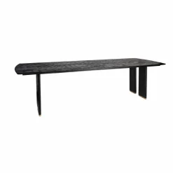 PTMD Eettafel Liber mango zwart gouden poot 280 cm