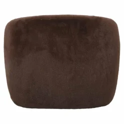 PTMD Fauteuil Aphrodite fur donkerbruin
