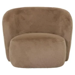 PTMD Fauteuil Aphrodite fur mokka