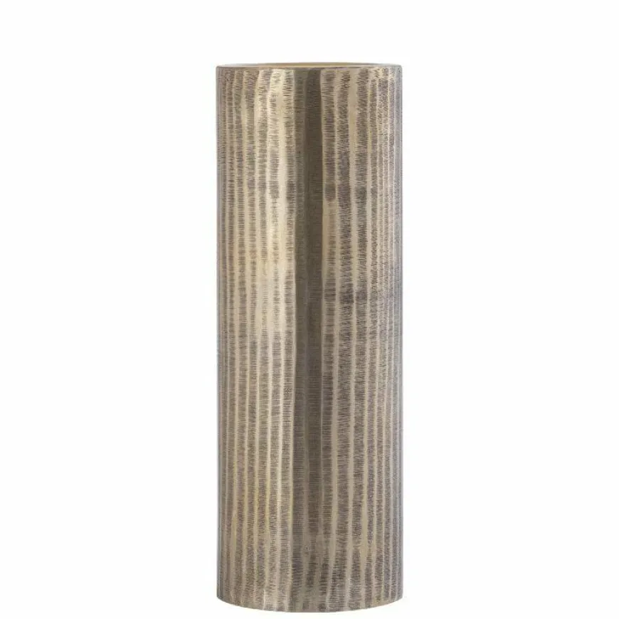 PTMD Kandelaar Jowad Antique Gold alu sheet rib L