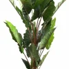 PTMD Kunstplant groen blad in zwarte pot - 170 cm hoog