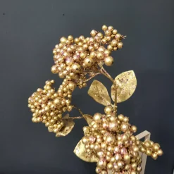 PTMD Kunsttak Berry Plant rose gold glitter berry spray