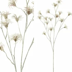 PTMD Kunsttak Garden Flower green clematis seed spray