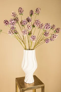 PTMD Kunsttak Garden Flower roze scabiosa