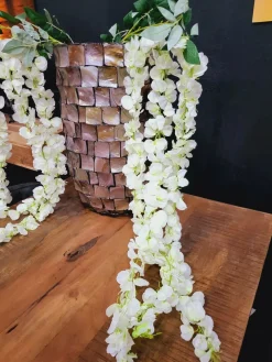 PTMD Kunsttak Garden Flower white wisteria flower hanging