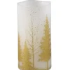 PTMD LED Licht Kaars goud tree met beweegbare vlam L