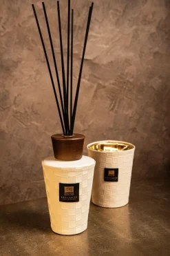 PTMD Luxe geur giftset Exclusieve geurstokjes 1L + geurkaars 900g clean linen