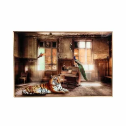 PTMD Melani Glass schilderij verlaten huis