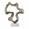 PTMD Ornament Maryan Brass aluminium op marmeren voet S