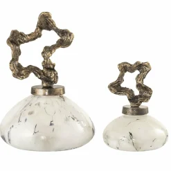 PTMD Ornament Maryan Parelvormig met aluminium deksel L