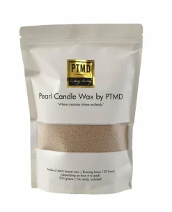 PTMD Pearl Candle Wax 500 gram beige + Candle Wax wick box