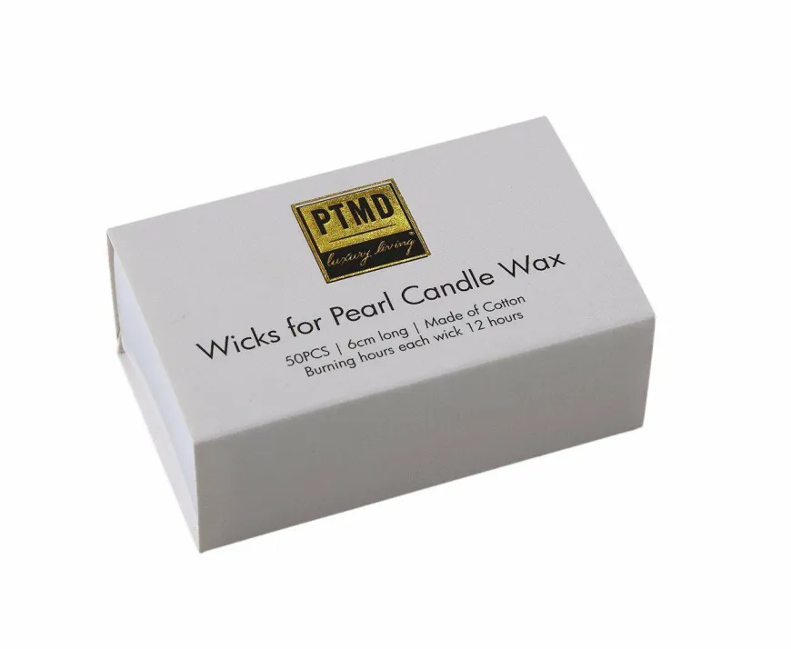 PTMD Pearl Candle Wax 500 gram beige + Candle Wax wick box