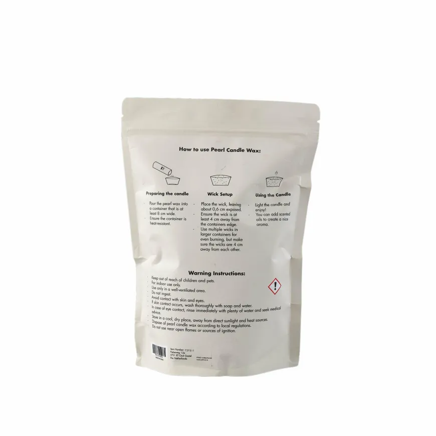 PTMD Pearl Candle Wax 500 gram beige + Candle Wax wick box