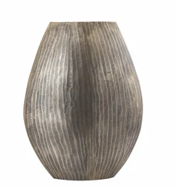 PTMD Pot Jowad Antique Gold alu sheet pot rib hoog ovaal M