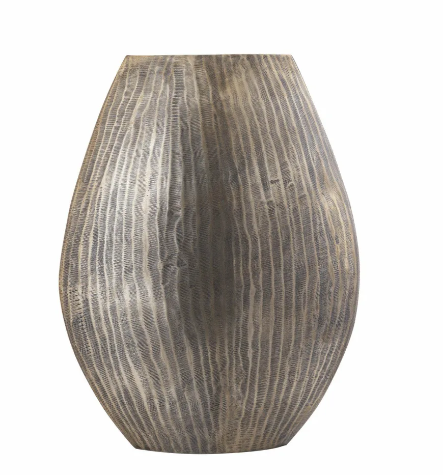 PTMD Pot Jowad Antique Gold alu sheet pot rib hoog ovaal M