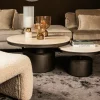 PTMD Salontafel Bregt laag Ø 90 beige marmer