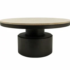 PTMD Salontafel Bregt laag Ø 90 beige marmer