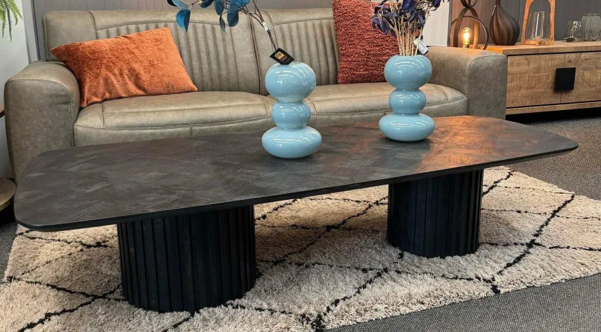 PTMD Salontafel Fieron Acacia zwart - Showroommodel