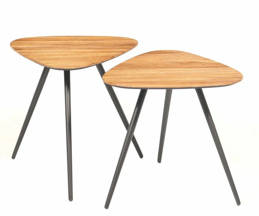 PTMD Salontafel set Rupert Naturel recycled teak