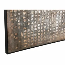 PTMD Schilderij Pathe Brown canvas rough pattern vierkant