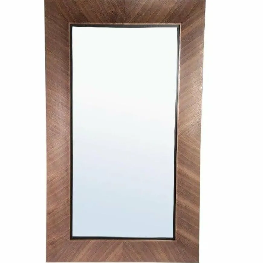 PTMD Spiegel Gezzy Natural wooden curl frame rechthoek