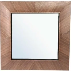 PTMD Spiegel Gezzy Natural wooden curl frame vierkant