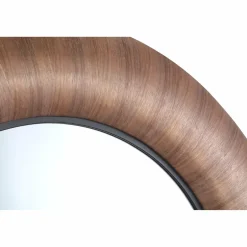 PTMD Spiegel Gezzy Natural wooden curl frame rond