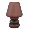 PTMD Tafellamp Led Miron Bruin matglas