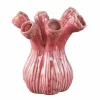 PTMD Vaas Annmarie Light Pink ceramic flower shape tubes L