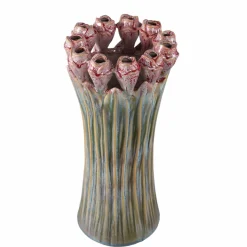 PTMD Vaas Tulips Mint Green ceramic tulip shaped S
